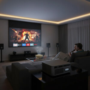 Alternative view of Projecteur CinemaReadyX1™, Full HD 3000 ANSI Lumens - Grand écran cinéma sans TV
