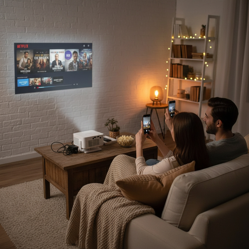 Vidéoprojecteur LUMIO™ HY300, L'expérience 4K portable pour des soirées cinéma en extérieur – Image 4