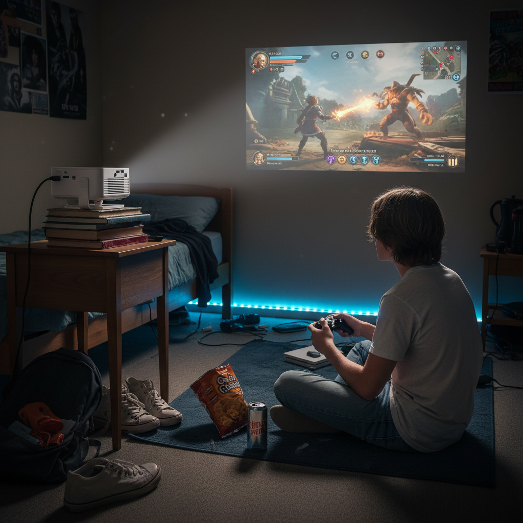 Vidéoprojecteur LUMIO™ HY300, L'expérience 4K portable pour des soirées cinéma en extérieur – Image 5