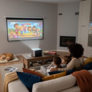 Alternative view of Vidéoprojecteur LUMIVISION™ TDA6, L'expérience cinéma 4K chez vous