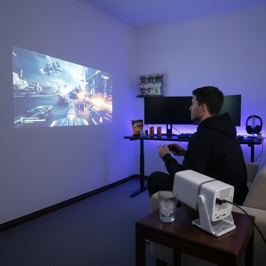 Vidéoprojecteur VISIONIX™ TD80W, Transforme votre salon en cinéma avec Android 4K – Image 2