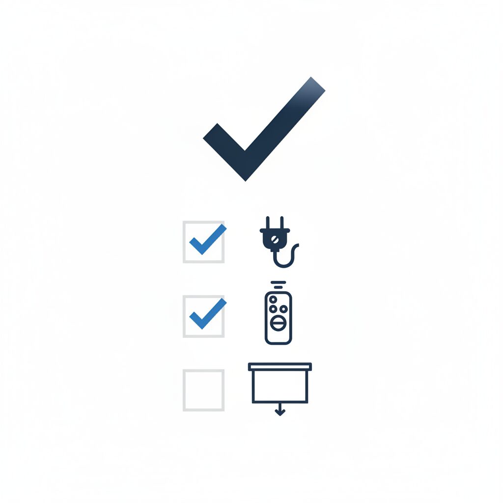 Checklist installation