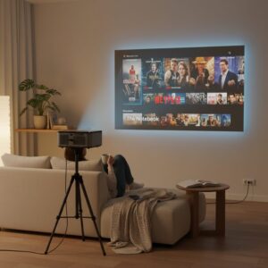 Alternative view of LUMIVISION™ X1 portabler Beamer, 1080p nativ, 800 ANSI-Lumen, Autofokus