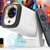 Mini Vidéoprojecteur 1 kg, Autofocus, 1080p Natif, Télécommande, vue principale