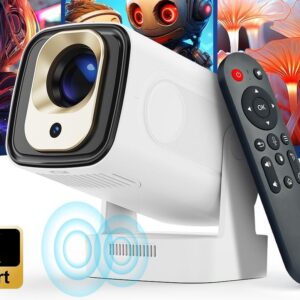 Mini Vidéoprojecteur 1 kg, Autofocus, 1080p Natif, Télécommande, vue principale