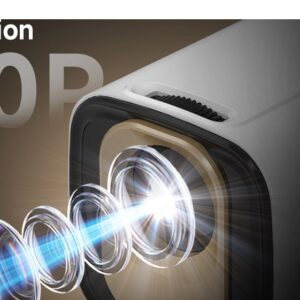 Mini Vidéoprojecteur 1 kg, Autofocus, 1080p Natif, Télécommande, vue arriere