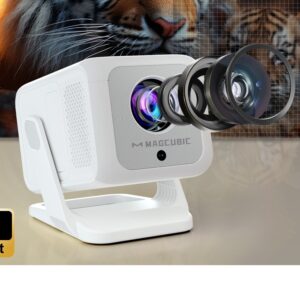 Mini WiFi Projector, 420 ANSI, Native 1080p, Autofocus