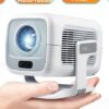 Mini WiFi Projector, Wi-Fi 6, 600 ANSI, Native 1080p, Two Versions