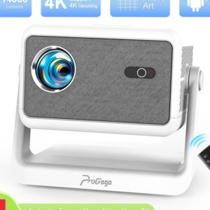 Mini Vidéoprojecteur Android 700 ANSI, 1080p Natif, Autofocus, vue arriere