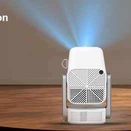 Mini Vidéoprojecteur 750 ANSI, 1080p Natif, Android, vue arriere