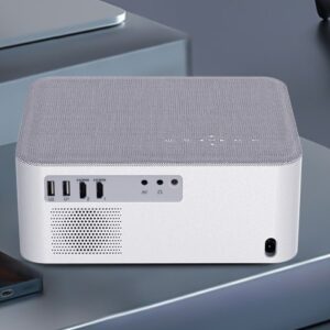 Vidéoprojecteur Portable Léger 2 kg, 1100 ANSI, 1080p Natif, vue de trois quarts