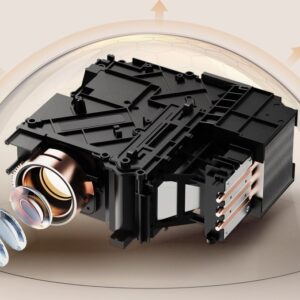 Vidéoprojecteur Portable 1300 ANSI, 1,5 kg, 1080p Natif, vue de trois quarts