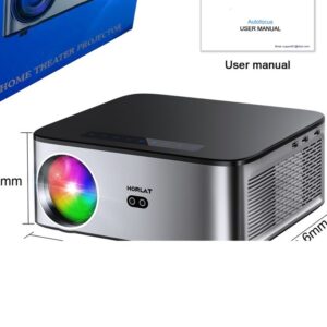 Vidéoprojecteur Portable 1600 ANSI, Autofocus, Android, vue arriere