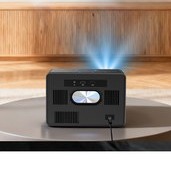 Vidéoprojecteur Portable 3500 ANSI, Optique Scellée, Google TV, vue de face