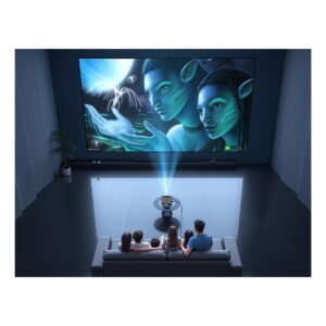 Vidéoprojecteur Portable 3600 ANSI avec Google TV, 1080p Natif, vue de face