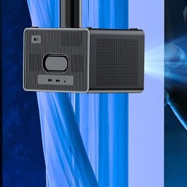 Vidéoprojecteur Portable 3600 ANSI avec Clé Google TV Fournie, vue de trois quarts