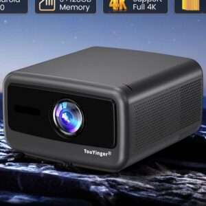 Vidéoprojecteur Portable 3800 ANSI, Bloc Optique Scellé, Android, vue arriere