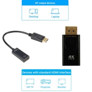 Adaptateur câble vidéoprojecteur DisplayPort vers HDMI, detail
