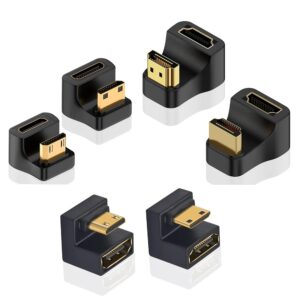 Adaptateur cable videoprojecteur HDMI coude a 180 degres, vue principale