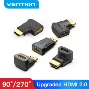 Adaptateur cable videoprojecteur HDMI coude a 270 degres, vue principale