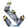Adaptateur cable videoprojecteur HDMI magnetique coude, vue principale