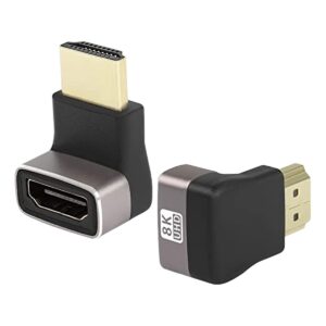 Adaptateur cable videoprojecteur HDMI male femelle a 90 degres, vue principale