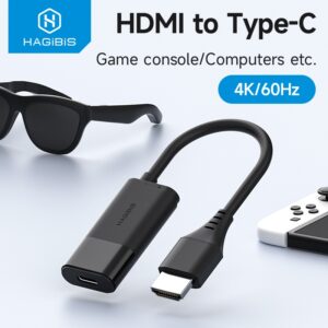 Adaptateur cable videoprojecteur HDMI vers USB-C femelle, vue principale
