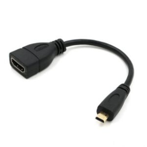 Adaptateur cable videoprojecteur micro HDMI vers femelle standard, detail