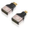 Adaptateur câble vidéoprojecteur mini HDMI et micro HDMI vers HDMI, vue principale