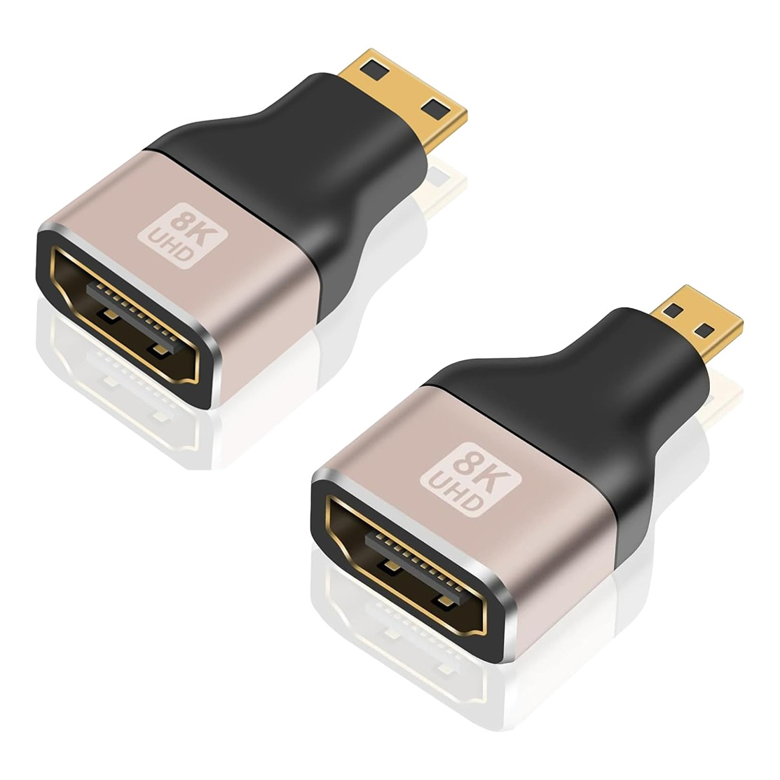 Adaptateur câble vidéoprojecteur mini HDMI et micro HDMI vers HDMI, vue principale