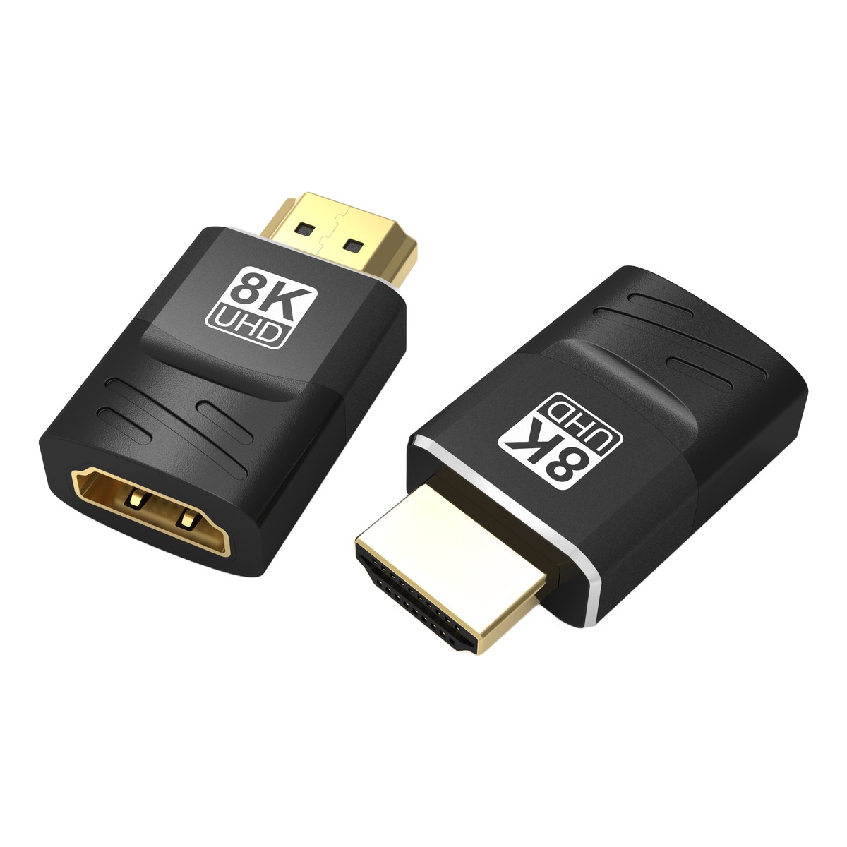 Adaptateur HDMI coudé 90 ou 270 degrés 8K pour vidéoprojecteur mural, vue principale