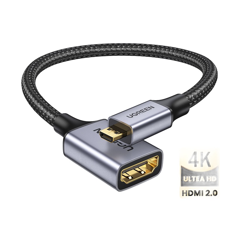 Adaptateur micro HDMI 4K a 60 Hz pour camera et Pi, vue principale