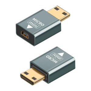 Adaptateur micro HDMI et mini HDMI en 4K a 60 Hz, vue principale