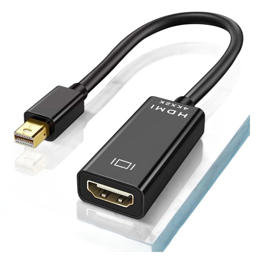 Adaptateur Mini DisplayPort vers HDMI pour vidéoprojecteur, 1080p ou 4K, vue principale