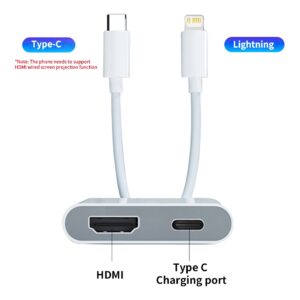 Adaptateur téléphone vers HDMI 4K, simple ou double port, vue de trois quarts