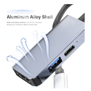 Adaptateur USB-C vers HDMI 3 en 1 avec USB 3.0 et charge 100 W, vue principale