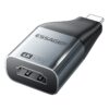 Adaptateur USB-C vers HDMI 4K ou vers DisplayPort 8K, coque métal, vue principale