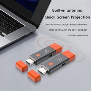 Alternative au câble vidéoprojecteur : émetteur et récepteur HDMI, vue de trois quarts