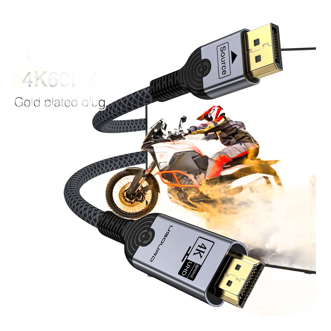 Câble DisplayPort vers HDMI 4K à 60 Hz, quatre longueurs, vue principale
