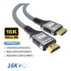 Câble HDMI 16K à haut débit, gaine nylon tressée, vue principale