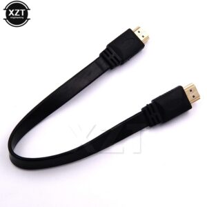 Câble HDMI plat de 30 cm pour vidéoprojecteur, box ou console, Full HD, vue principale
