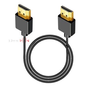 Câble HDMI ultra fin vers mini ou micro HDMI, 4K, câble vidéoprojecteur, vue principale