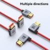 Câble vidéoprojecteur, adaptateur HDMI 2.1 coudé 8K, vue principale