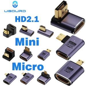 Câble vidéoprojecteur, adaptateur mini et micro HDMI, detail