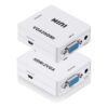 Cable videoprojecteur : adaptateur VGA et HDMI avec audio, vue principale