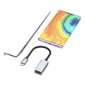 Cable videoprojecteur, cable USB c displayport tresse pour 8K a 60 Hz, vue de face