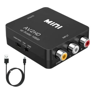 Câble vidéoprojecteur, convertisseur AV RCA vers HDMI, vue principale