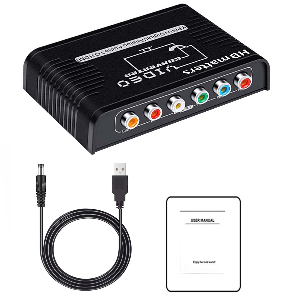 Câble vidéoprojecteur convertisseur composantes vers HDMI, vue principale