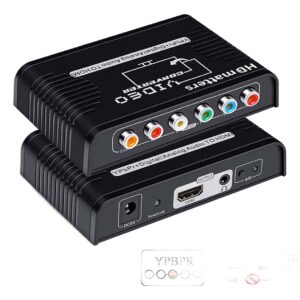 Câble vidéoprojecteur convertisseur composantes vers HDMI, vue de trois quarts