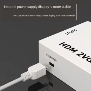 Cable videoprojecteur convertisseur HDMI vers VGA, vue de face